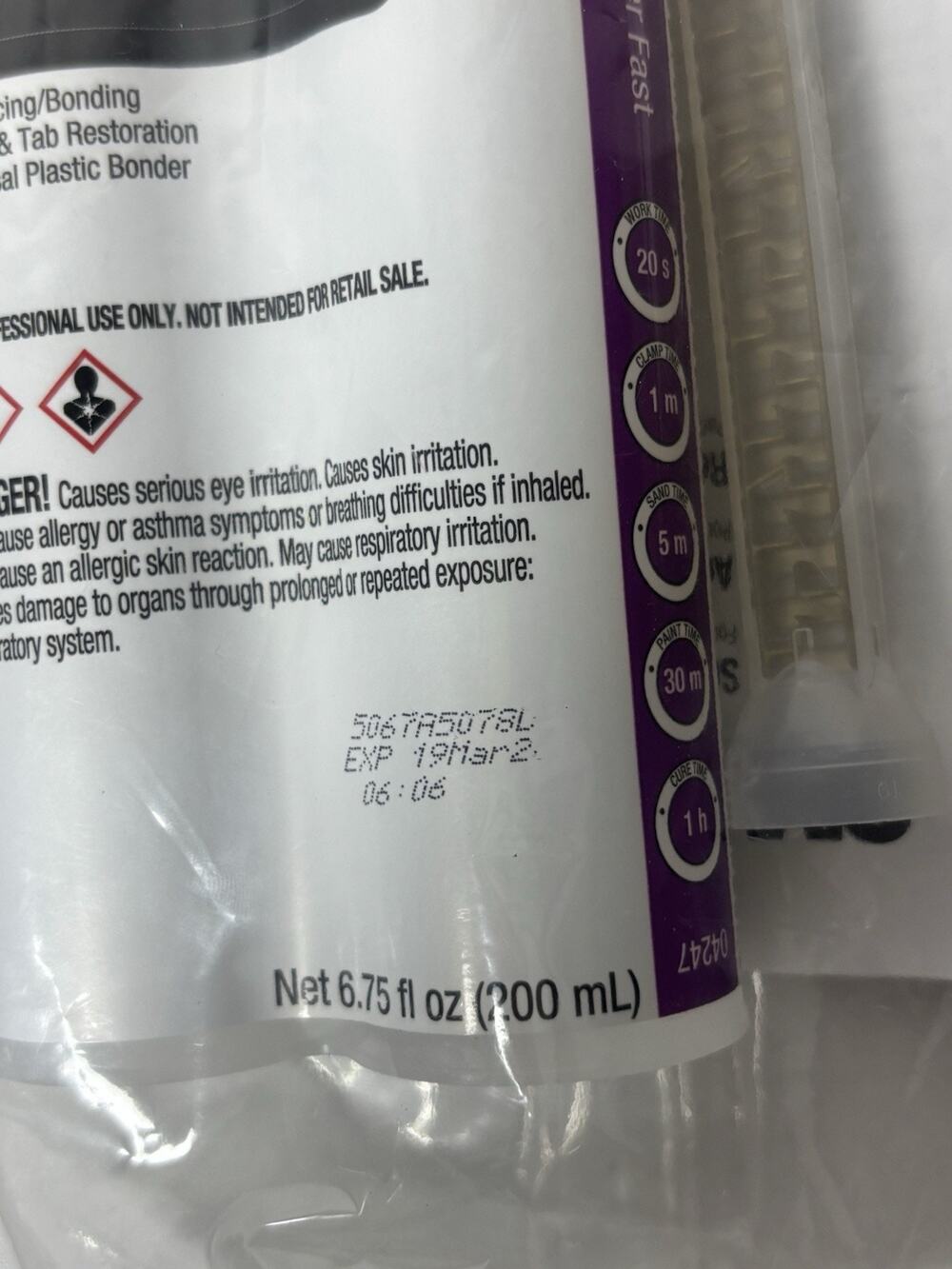 3M Super Fast Plastic Repair Adhesive - 6.75oz (04247)